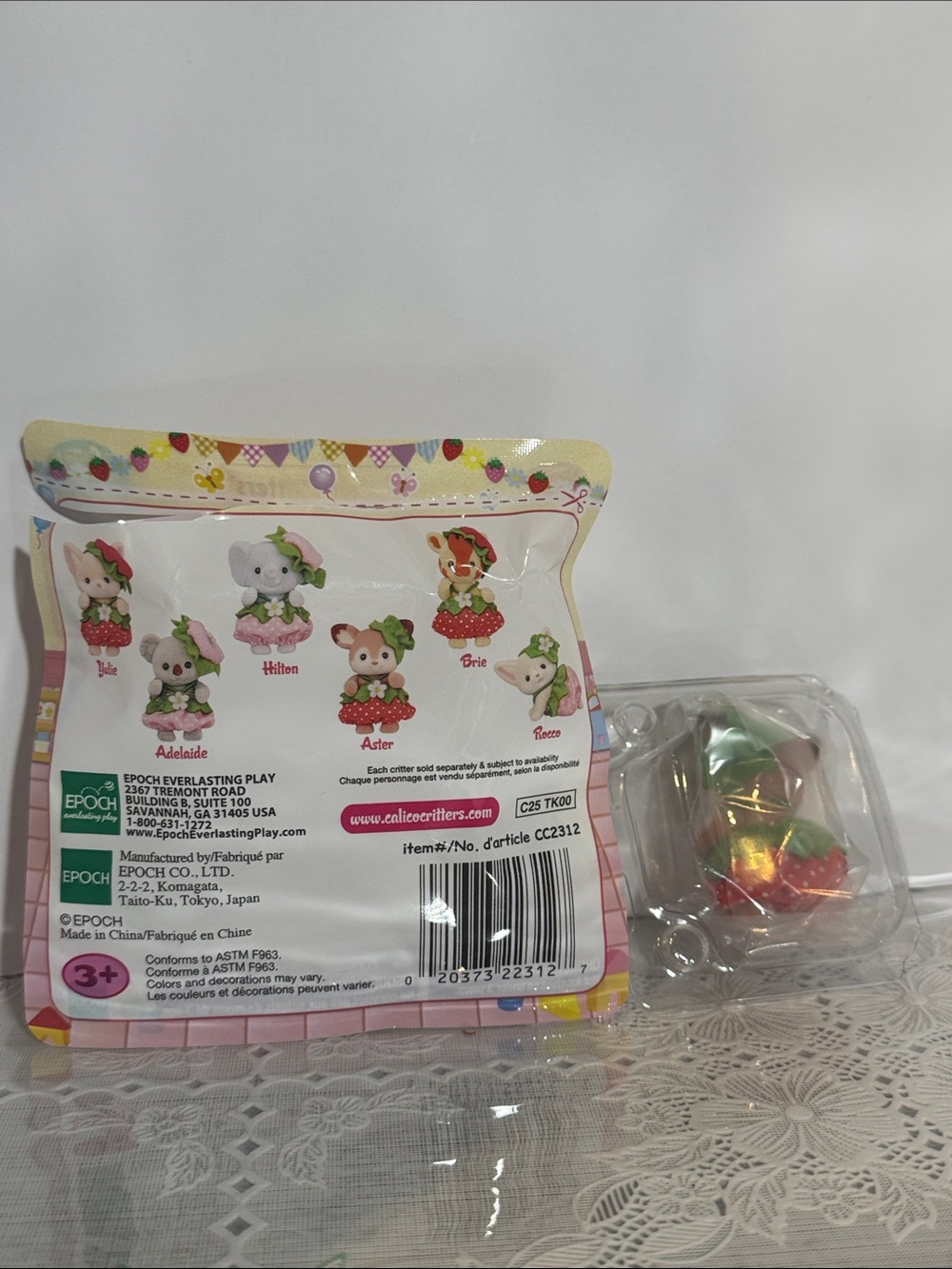Calico critters cutie collectibles very berry babies blind- Aster - Picture 4 of 6